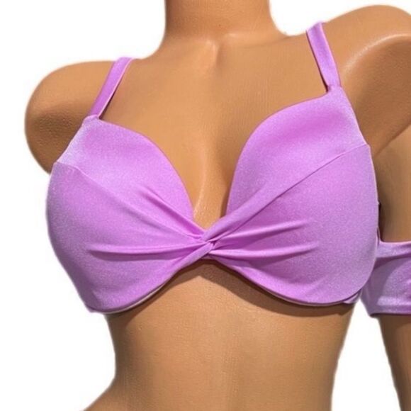 Victorias Secret Swim Twist Push-Up Padding Bikini top berry gelato 36D - Picture 8 of 10